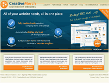 Tablet Screenshot of creativemerch.com